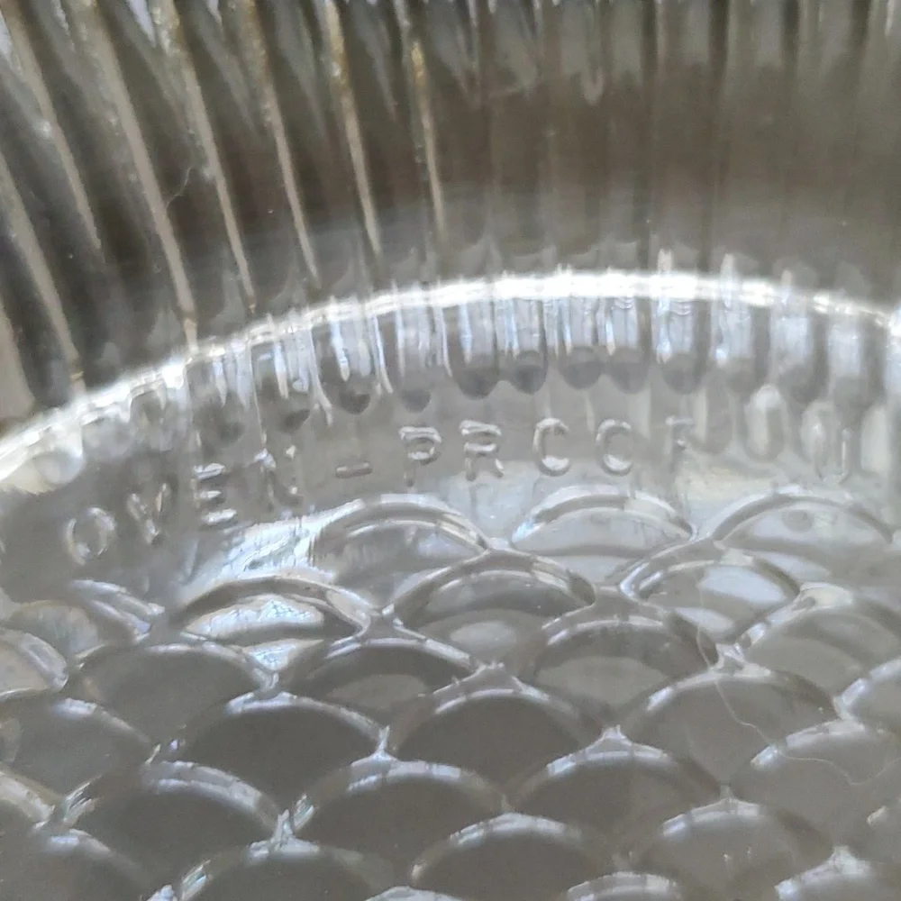 Anchor Hocking Vintage Fish Shaped Oven-Proof Clear Glass Platter
